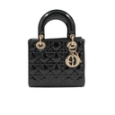 Christian Dior  Patent Cannage Small Lady Dior Black