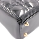 Christian Dior  Patent Cannage Small Lady Dior Black