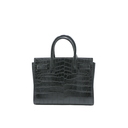 Saint Laurent Sac De Jour Small Croc Embossed Bag Black
