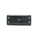 Saint Laurent Sac De Jour Small Croc Embossed Bag Black