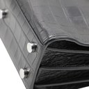 Saint Laurent Sac De Jour Small Croc Embossed Bag Black