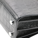 Saint Laurent Sac De Jour Small Croc Embossed Bag Black