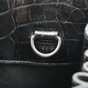 Saint Laurent Sac De Jour Small Croc Embossed Bag Black