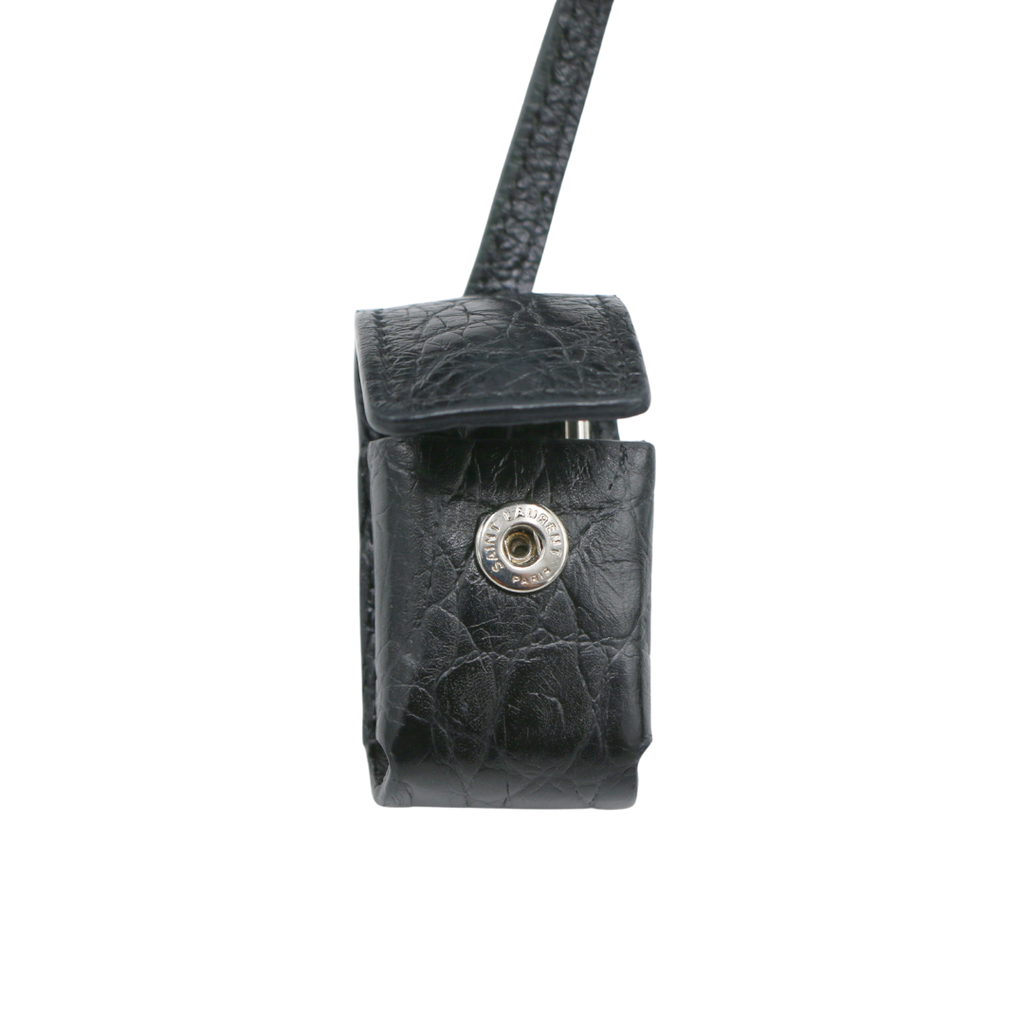 Saint Laurent Sac De Jour Small Croc Embossed Bag Black