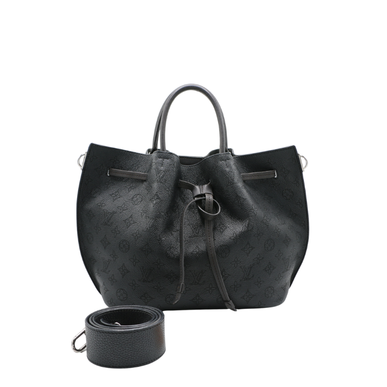 Louis Vuitton Monogram Mahina Girolata Bag Black