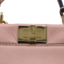 Fendi Peach Leather Micro Peekaboo Crossbody Bag