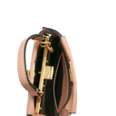 Fendi Peach Leather Micro Peekaboo Crossbody Bag