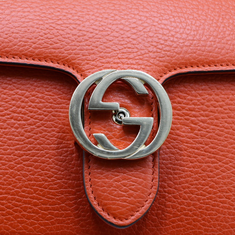 Gucci Icon GG Interlocking Small Crossbody Bag Orange 510304