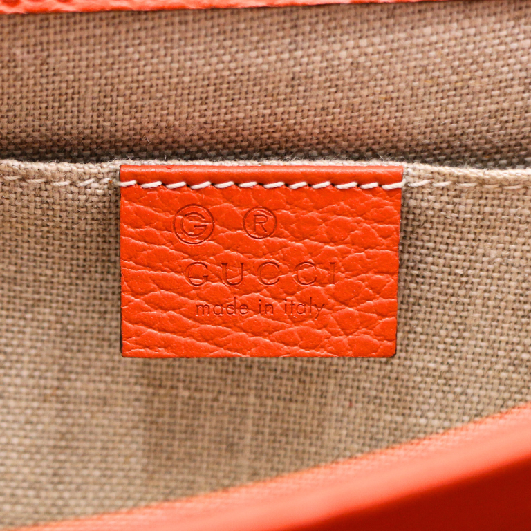 Gucci Icon GG Interlocking Small Crossbody Bag Orange 510304