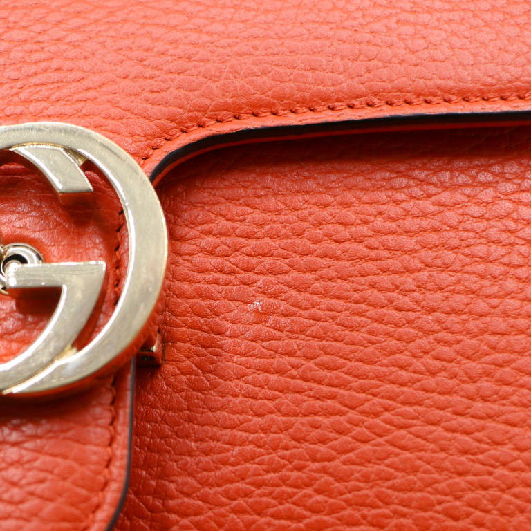 Gucci Icon GG Interlocking Small Crossbody Bag Orange 510304