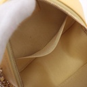 Chanel Caviar Chain Shoulder Round Yellow Bag 