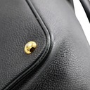 Prada Vitello Phenix Leather Handbag Black