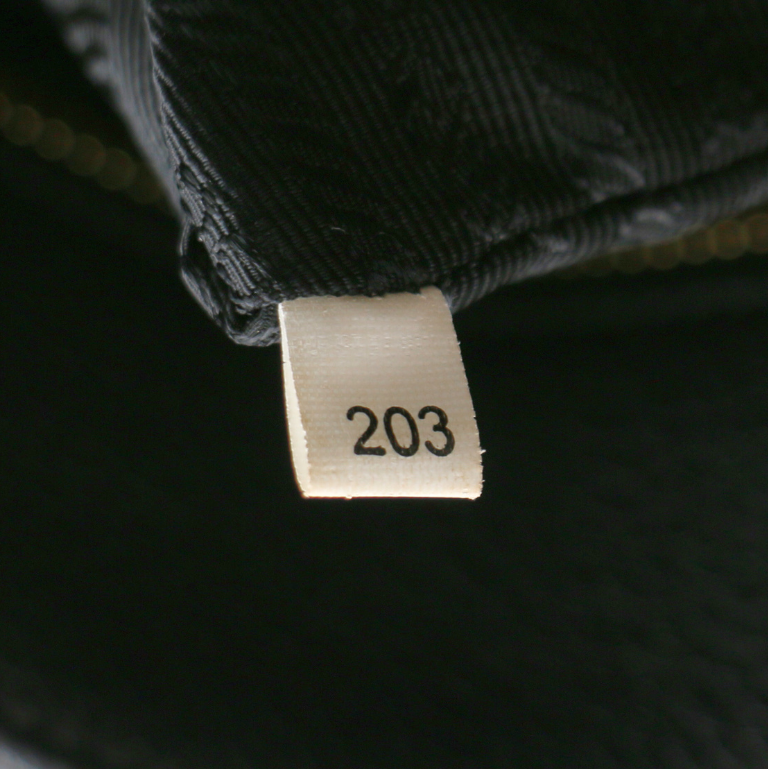 Prada Vitello Phenix Leather Handbag Black