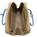 Prada Re-edition Camel 1978 Medium Re-nylon And Saffiano Leather Two-handle Bag