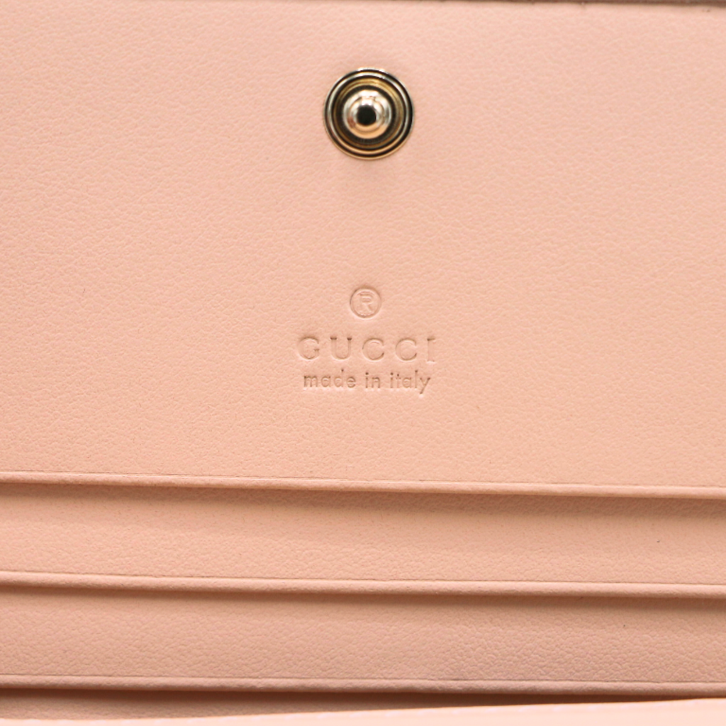 Gucci GG Marmont Card Case Wallet Light Pink 466492