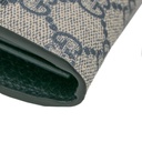Gucci GG Marmont Leather Continental Wallet Blue and Beige 456116