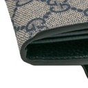 Gucci GG Marmont Leather Continental Wallet Blue and Beige 456116