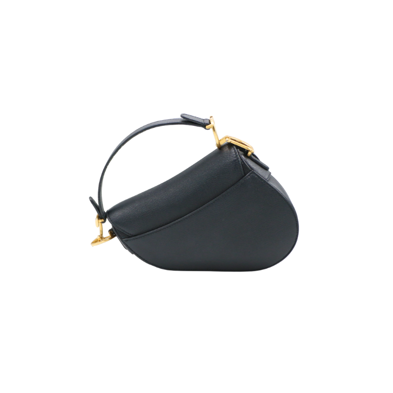 Christian Dior Mini Saddle Bag Black
