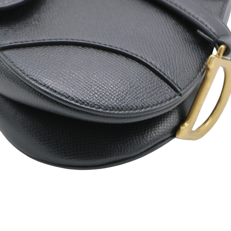 Christian Dior Mini Saddle Bag Black