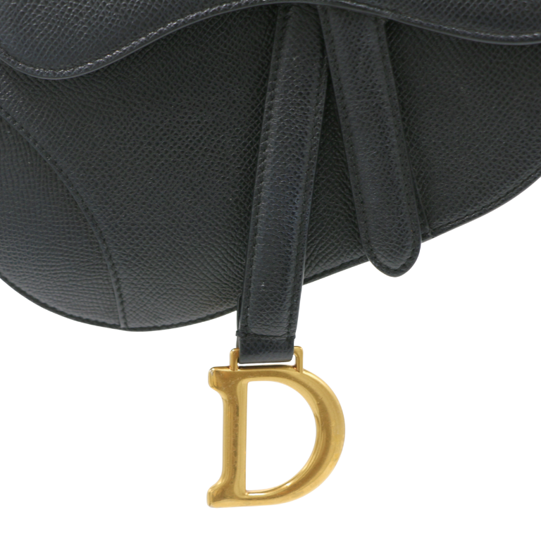 Christian Dior Mini Saddle Bag Black