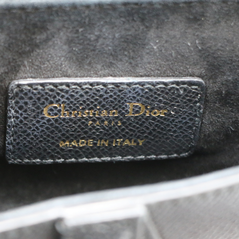 Christian Dior Mini Saddle Bag Black