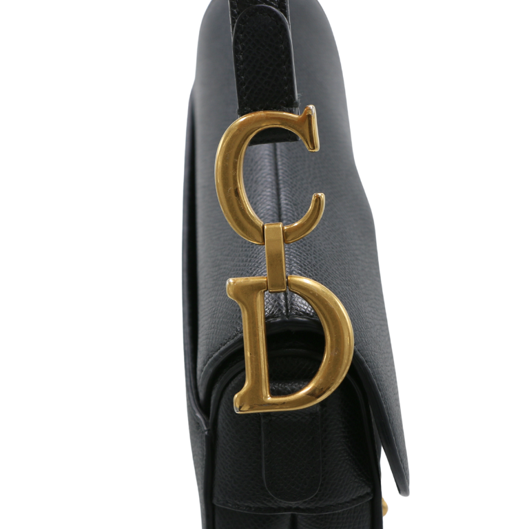 Christian Dior Mini Saddle Bag Black