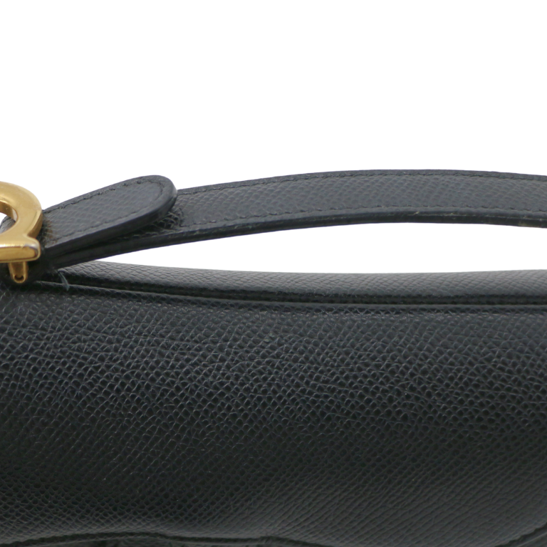 Christian Dior Mini Saddle Bag Black