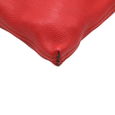 Gucci Pebbled Calfskin Medium Logo Portfolio Clutch Hibiscus Red 500981