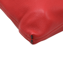 Gucci Pebbled Calfskin Medium Logo Portfolio Clutch Hibiscus Red 500981