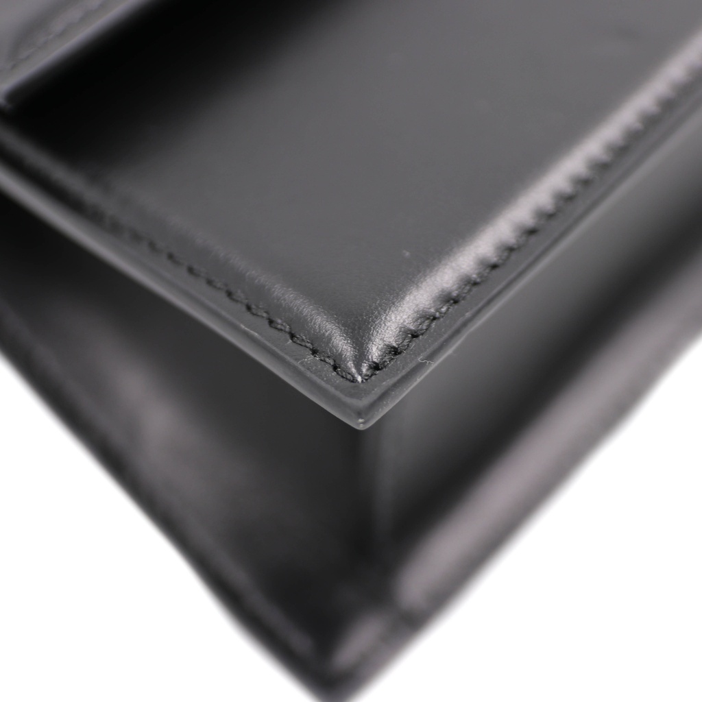 Jacquemus Smooth Calfskin Le Chiquito Noeud Black