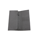 Prada Saffiano Long Folded Wallet Gray