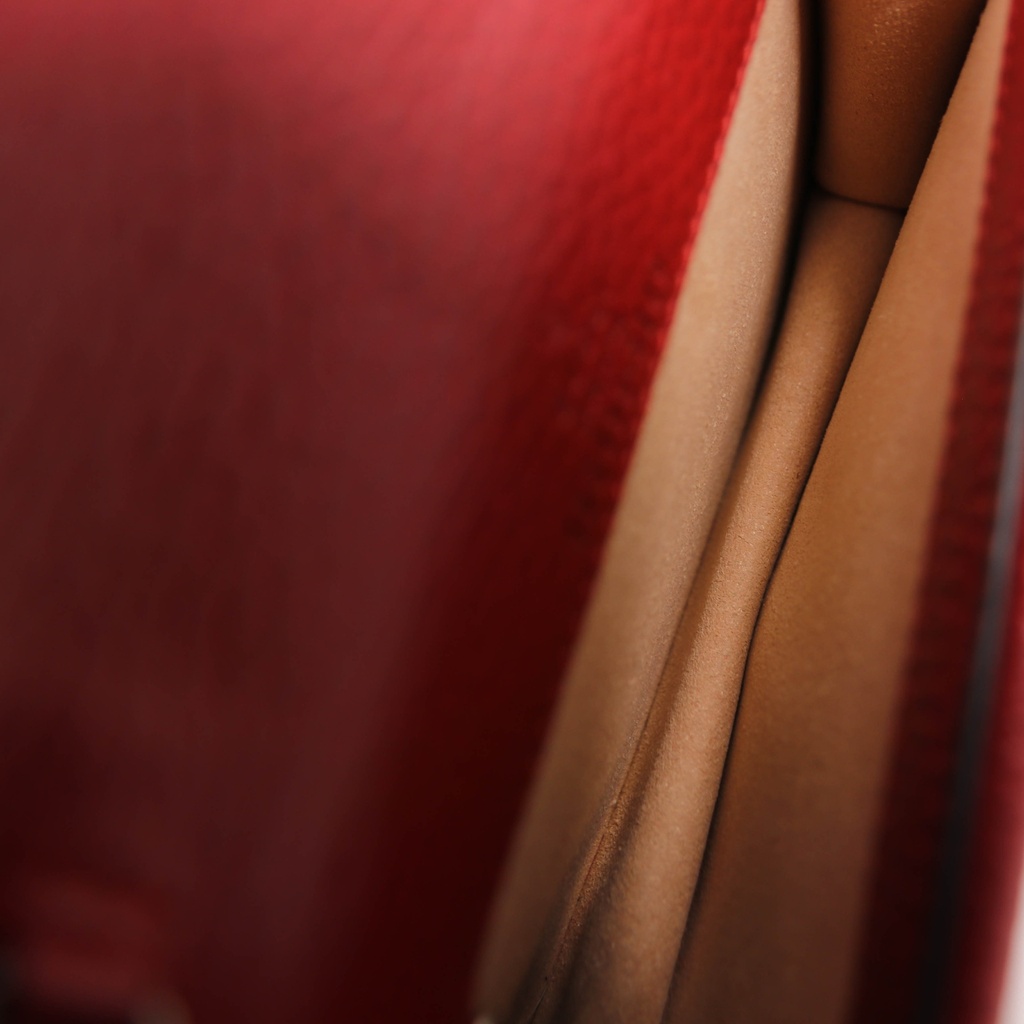 Gucci Red Super Mini Dionysus Leather Crossbody Bag Red