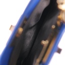 Fendi Blue Leather Micro Peekaboo Top Handle Bag