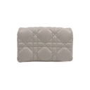 Christian Dior Cannage Caro Leather Chain Shoulder Bag White