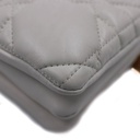 Christian Dior Cannage Caro Leather Chain Shoulder Bag White