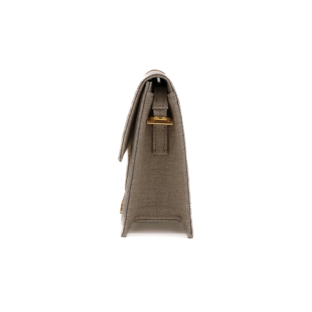 Jacquemus Le Bambino Long Handbag Beige White Denim Cream