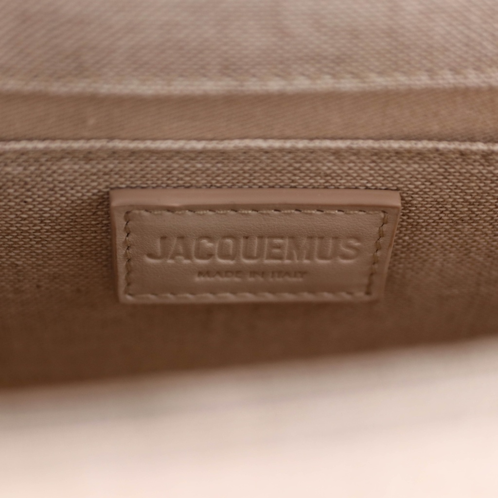 Jacquemus Le Bambino Long Handbag Beige White Denim Cream