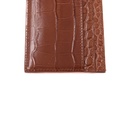Saint Laurent Embossed Card Holder Wallet Brown