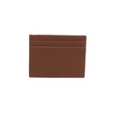Saint Laurent Pebble-Grain Leather Cardholder Pink Beige