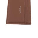 Saint Laurent Pebble-Grain Leather Cardholder Pink Beige