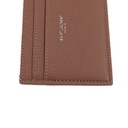 Saint Laurent Pebble-Grain Leather Cardholder Pink Beige