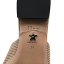 Christian Dior Technical Canvas Ribbon J'Adior Slingback Ballet Flats Beige 38