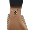 Christian Dior Technical Canvas Ribbon J'Adior Slingback Ballet Flats Beige 37 1/2