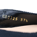 Christian Dior Technical Canvas Ribbon J'Adior Slingback Ballet Flats Black 37 1/2