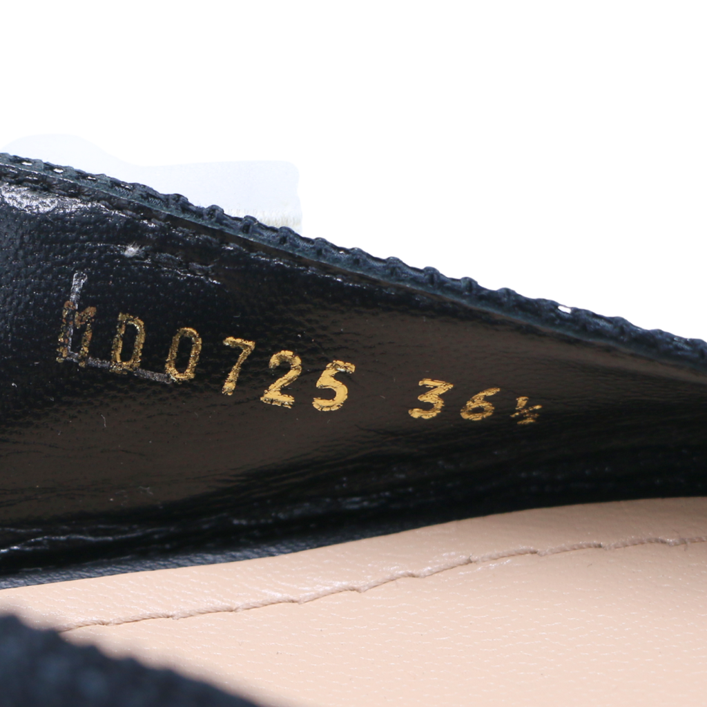 Christian Dior Technical Canvas Ribbon J'Adior Slingback Ballet Flats Black 36 1/2