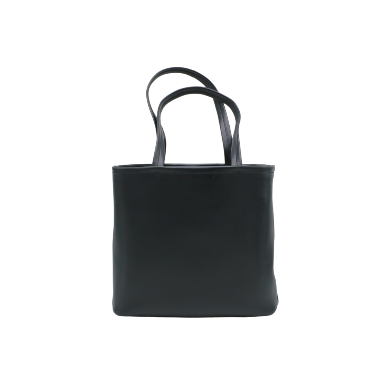 Prada Soft Leather Small Tote Bag Black