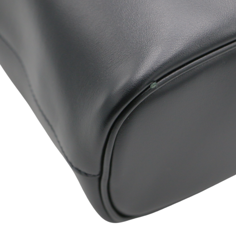 Prada Soft Leather Small Tote Bag Black