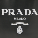 Prada Soft Leather Small Tote Bag Black