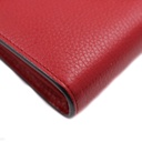 Gucci  Calfskin GG Marmont Chain Wallet Red