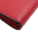 Gucci  Calfskin GG Marmont Chain Wallet Red